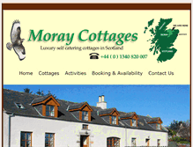 Tablet Screenshot of moray-cottages.com